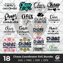 Chaos Coordinator SVG Bundle, SVG Files for Cricut, Mom Life SVG, Instan... - $2.99