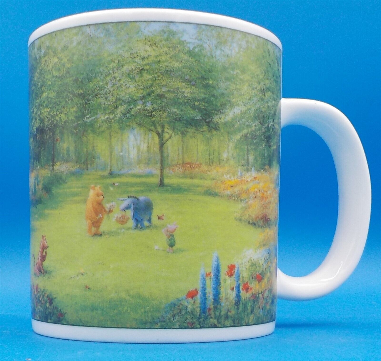 Vintage From Pooh's Garden Peter Ellenshaw Walt Disney Gallery 20 oz Coffee Mug - £15.56 GBP