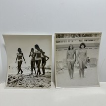 Two Vintage 8x10 1960&#39;s Photos of Beautiful Girls in Bikinis - $15.95