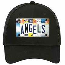 Angels Strip Art Novelty Black Mesh License Plate Hat Tag - £23.17 GBP