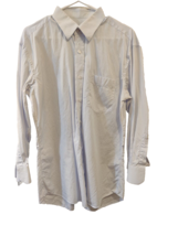 Harry&#39;s Fashions Men&#39;s Button Down Long-sleeved Plaid Gray Casual Shirt ... - $12.00