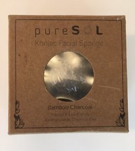 pureSOL Konjac Facial Sponge - Bamboo Charcoal - £6.39 GBP