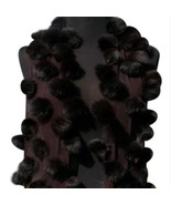Cache Expresso Dark Brown Mink Fox Fur Wrap Shawl Scarf Top NWT $98 New - $53.61 CAD