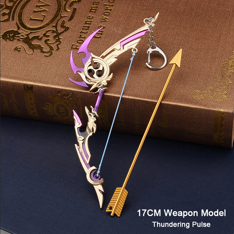 17CM Anime Figure Yoimiya Bow and Arrow Weapon Model Thundering Pulse Genshin - £8.19 GBP+
