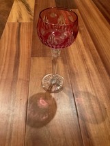 Vintage Etched Crystal Goblet - £68.46 GBP