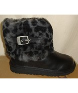 UGG Australia KIDS ELLEE Black Leopard Cuff Boots TODDLER Size US 1 NIB ... - €59,14 EUR