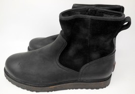 New UGG Australia Witmore Black Leather Waterproof Boot Size 9 SHIPS TODAY! - $177.65