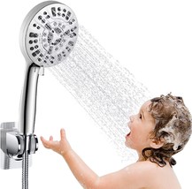 10 Functions Handheld Shower Head Set With Hose High Pressure Shower Heads - £29.88 GBP