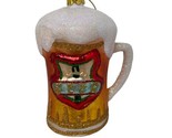 Demdaco Ornament Beer Mug Hand Blown Glass Christmas Tags Style B - $9.32