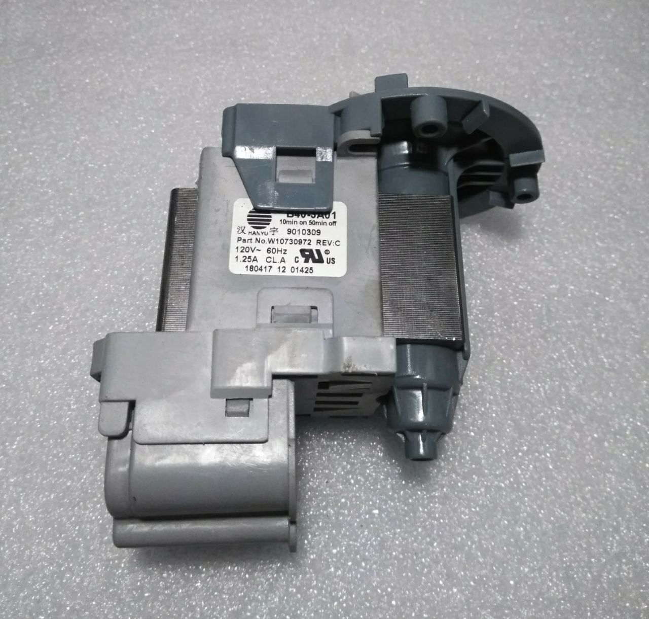 Washer Drain Pump for Whirlpool Maytag P/N: W10730972 [USED] - $0.98