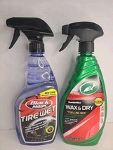 TURTLE WAX Wax Dry Spray Wax Quick and Easy 1 Step 26 Oz. Black Magic Tire Wet - $24.74