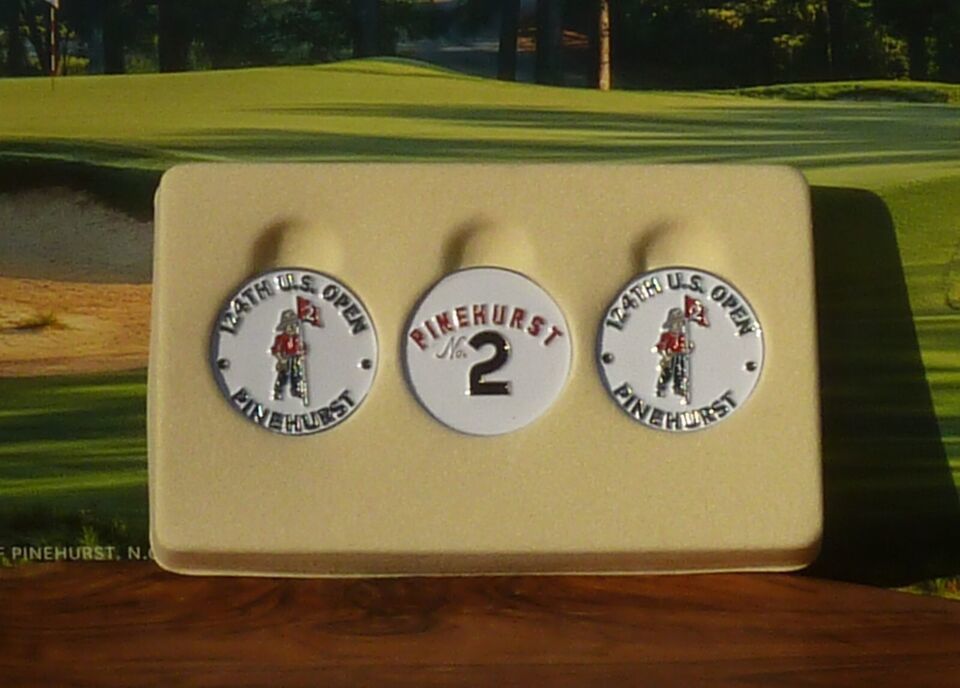 Pinehurst &amp; US Open 2024  White Ball Markers - Good Looking  3pc - $21.73
