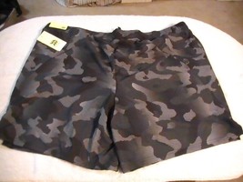 All In Motion - Men&#39;s 9&quot; Lined  Shorts Size XXL  Drawstring  Camo Black - £5.81 GBP