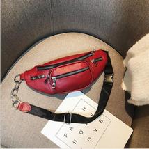 2022New Waist Bag Fashion  Casual Belt Bag Women Waist Pack PU Chest bag - £45.25 GBP