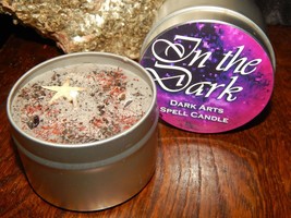 In The Dark Spell Candle - Contains Genuine Gemstones and Herbs - $5.95