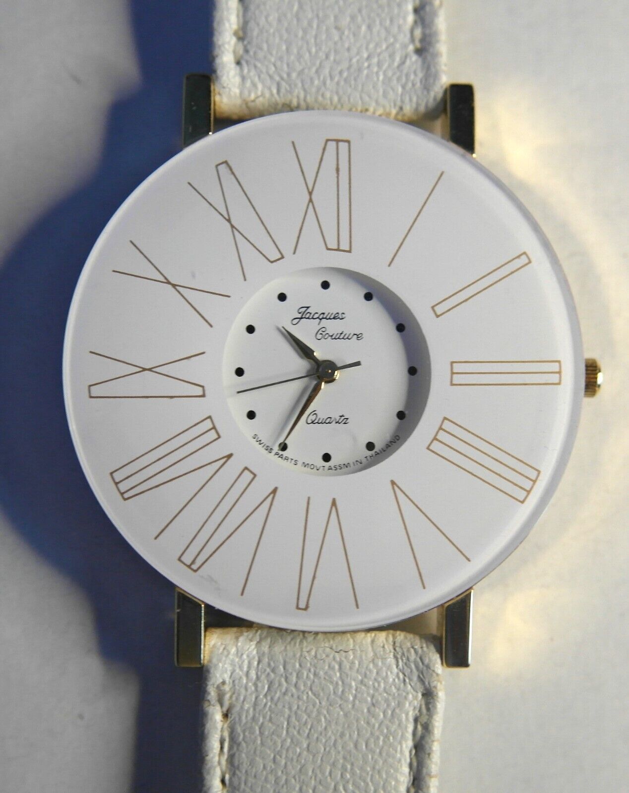 JACQUES COUTURE Quartz White Women&#39;s Wristwatch - $24.26