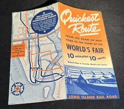 1939 Brochure Long Island Rail Road New York World&#39;s Fair Quickest Route... - $9.90