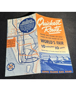 1939 Brochure Long Island Rail Road New York World&#39;s Fair Quickest Route... - $9.90
