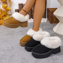Cozy Fur-Lined Winter Platform Boots - $43.99