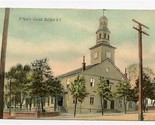 St Paul&#39;s Church Halifax Nova Scotia Postcard 1909 - £4.69 GBP