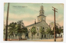 St Paul&#39;s Church Halifax Nova Scotia Postcard 1909 - £4.67 GBP