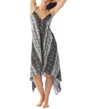 $158 Vince Camuto Womens Printed Convertible Swim Cover-Up Dress Black Size XS - £29.83 GBP