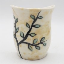 Vintage Small Handmade Ceramic Vase Wall Hanging Signed by Artist - $55.13