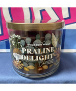 Bath &amp; Body Works praline delight Candle 3-wick 14.5oz HTF Limited Edition - $24.70