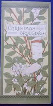 Victorian Embossed Christmas Greeting Card Late 1800s - $12.99