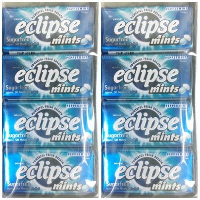 2 Case (16 Boxes) of Wrigley's Eclipse Sugarfree Peppermint 50 Mints (34g Net) - $59.99