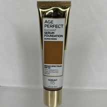 Loreal Age Perfect 115 Hazelnut   Radiant Serum Foundation Sunscreen 1oz - $4.19