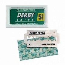 25 Derby Extra Double Edge Razor Blades Stainless Steel - $6.82