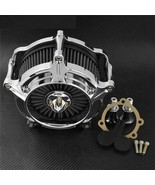 Motorcycle Chrome Air Filter Cleaner For Harley Sportster 883 1200 Iron ... - £178.85 GBP