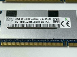 Hynix 32GB PC3L-10600L Ecc DDR3-1600 Serveur Mémoire Ram HMT84GL7AMR4A-H9 Mc Ad - £98.89 GBP