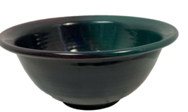 Artisan Made North Carolina Pottery Bowl 9.5&quot; Teal, Signed - £11.38 GBP