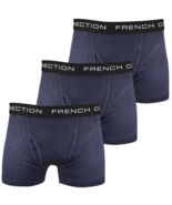 French Connection Men&#39;s 3 Pack Navy Blue w/ Black Strap Boxer Briefs (S15) - £11.43 GBP