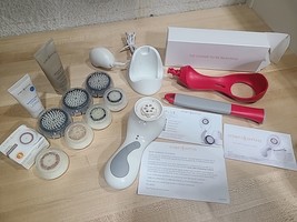 Clarisonic Plus Sonic Skin Cleansing Face Body Heads Charger Polish Gel *AS-IS* - £36.94 GBP