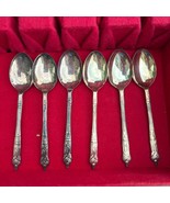 Set Of 6 Vintage EPNS Sheffield England Teaspoons With Ornate Handles 4.... - $52.16 CAD