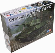 Russian T-34/76 Tank 1:48 Scale Hobby Boss Plastic Model Kit 84808 - £25.88 GBP