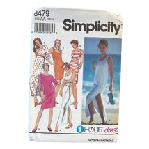 Simplicity Sewing Pattern 8479 Dress Stretch Knits Size XXS-SM - £7.12 GBP