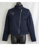 Laundry By Shelli Segal Women&#39;s Jacket Navy Blue Cotton Blend Size S - £34.95 GBP