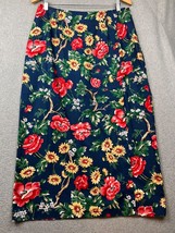 Vintage Talbots Womens Pencil Skirt Size 14 Floral Midi Prairie Cottagecore work - £25.75 GBP