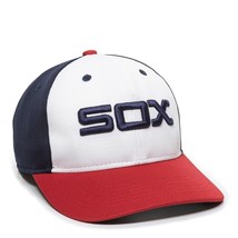 MLB Chicago White Sox Legacy Raised Replica Mesh Baseball Hat Cap 350 Adult - £15.70 GBP
