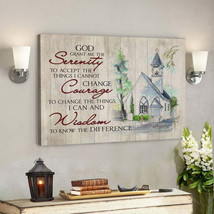 Serenity Prayer Canvas Gift for Jesus Christ Canvas Wall Art Jesus Poster - £18.34 GBP+