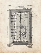 Safe Or Vault Door Lock Patent Print - Old Look - $7.95+