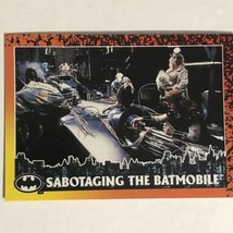 Batman Returns Vintage Trading Card #51 Sabotaging The Batmobile - £1.57 GBP
