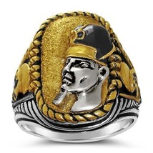 RAMSES the Great Battle of Kadesh ring Sterling Silver Large - £63.54 GBP