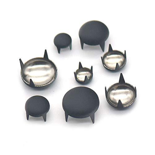 Bluemoona 100 pcs - 12mm 1/2" Metal Round Studs Spots Nailheads Spikes Punk Shoe