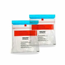 1000 Tamper-Evident Specimen Biohazard Bags Clear 10 x 10 Printed - £170.36 GBP