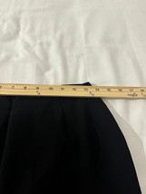 Vintage Michele Women's Black Rear Zipper & Slit Pull-On Pencil Skirt Waist 27" image 9